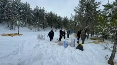 Çankırı'da Yaban Hayvanları Kışa Hazırlandı
