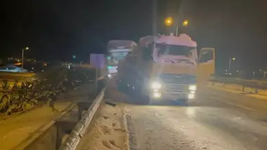 Çerkeş'te Buzlanma Nedeniyle Tır Kazası