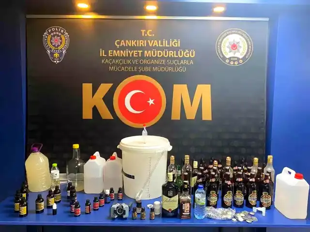 Çankırı'da Sahte Alkol Baskını: 5 Gözaltı